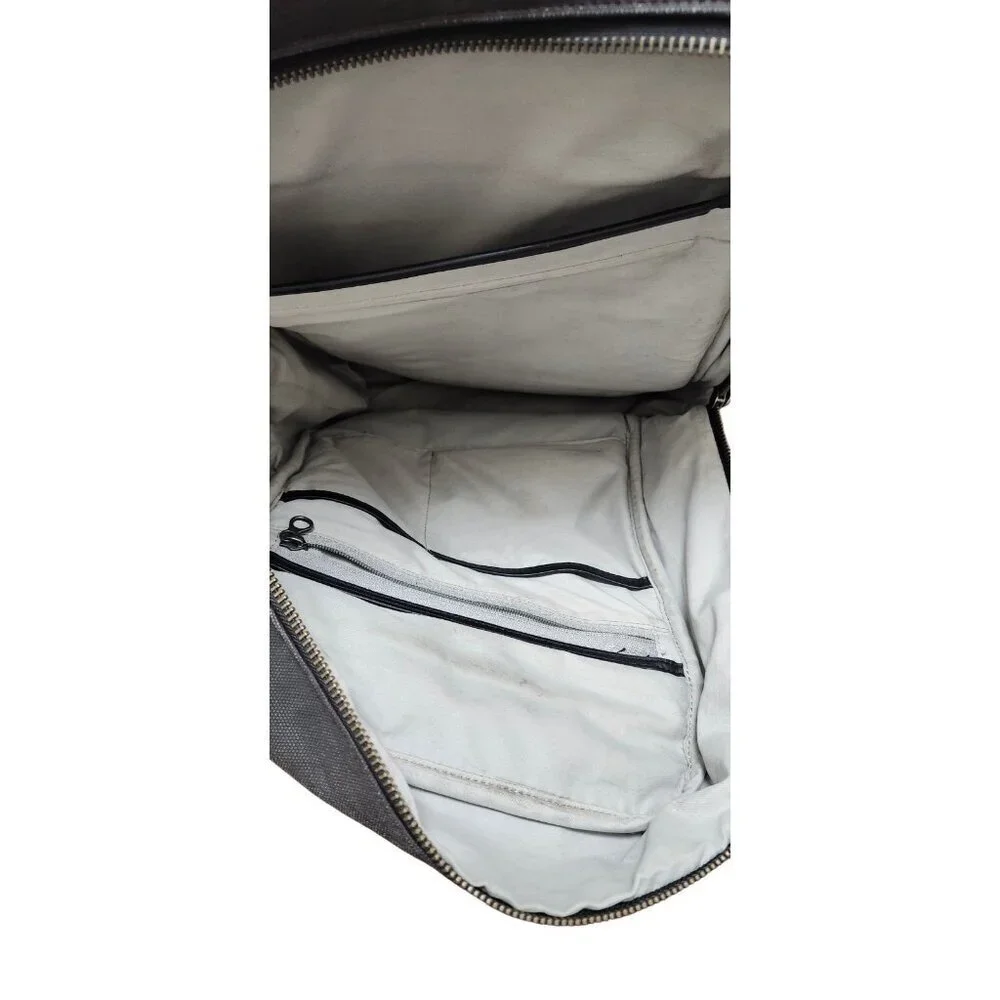 Timbuk2 Authority Laptop Backpack Deluxe Black Leather Vinyl